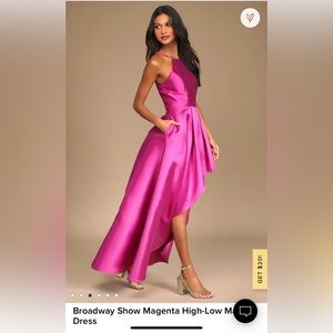 High low dress with pockets.  New with tags